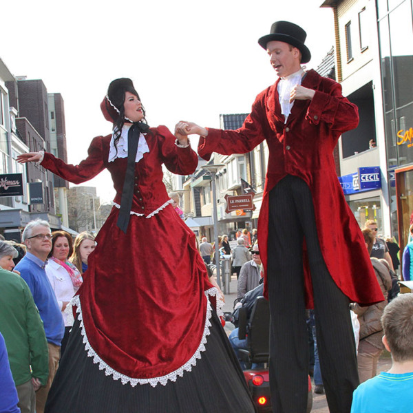 Winterentertainment, winteracties, winkelcentrumpromotie, entertainment voor winkelcentrum, entertainment voor de winter